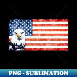 rustic distressed eagle on american flag - aesthetic sublimation digital file - capture imagination with every detail