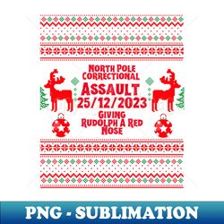 North Pole Correctional - Exclusive PNG Sublimation Download - Unleash Your Creativity