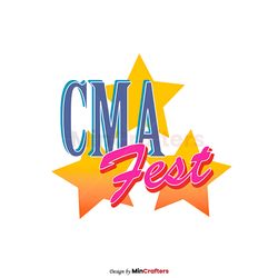 Retro CMA Fest Stars Ringer PNG Sublimation Download