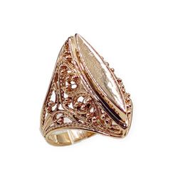 ring marquis, code 12160mm, completely 585 gold 14ct. filigree