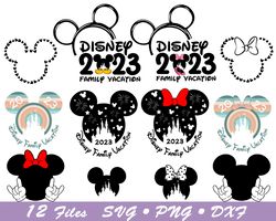 disney 2023 svg, disney family trip 2023 svg, mickey svg, disney family vacation 2023 svg, disney family trip svg