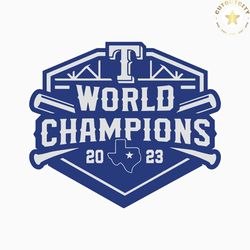Texas Rangers 2023 World Champs SVG Cutting Digital File