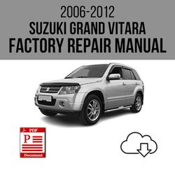 suzuki grand vitara 2006-2012 workshop service repair manual download