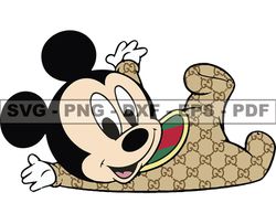 gucci mickey mouse logo,gucci svg,gucci logo svg, fashion brand logo 09