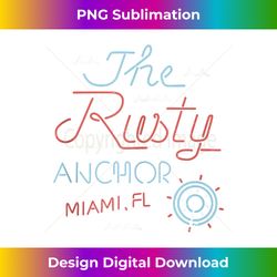 funny the rusty anchor miami florida unisex for men's, women tank - bespoke sublimation digital file - animate your creative concepts