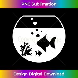 fishbowl goldfish - aquarium long slee - sophisticated png sublimation file - craft with boldness and assurance