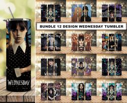 bundle 12 design wednesday tumbler, tumbler bundle design, sublimation tumbler bundle, 20oz skinny tumbler 42