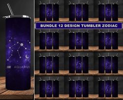 bundle 12 design tumbler zodiac, tumbler bundle design, sublimation tumbler bundle, 20oz skinny tumbler 48