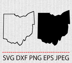 ohio svg,png,eps cameo cricut design template stencil vinyl decal tshirt transfer iron on