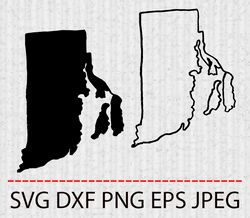 rhode island svg,png,eps cameo cricut design template stencil vinyl decal tshirt transfer iron on