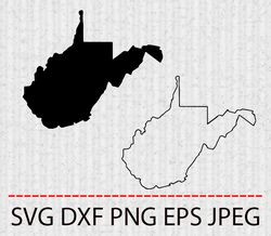 west virginia svg,png,eps cameo cricut design template stencil vinyl decal tshirt transfer iron on