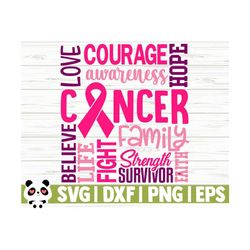 breast cancer svg, cancer survivor svg, cancer awareness svg, cancer shirt svg, october svg, cricut svg, cancer cut file, breast cancer dxf