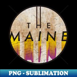 the maine - vintage yellow circle - stylish sublimation digital download - perfect for sublimation mastery