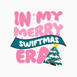 In My Merry Swiftmas Era Retro Christmas Tree SVG File