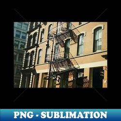 fire escape staircase building new york - digital sublimation download file - perfect for sublimation art
