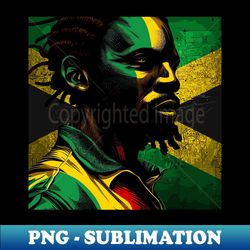 rasta jamaica man - artistic sublimation digital file - bring your designs to life