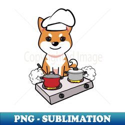 cute orange dog is cooking - special edition sublimation png file - unleash your creativity