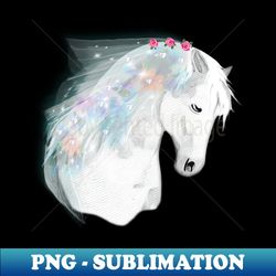 horse lovers majestic white horse - png sublimation digital download - spice up your sublimation projects