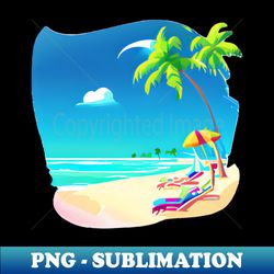 summer lover beach palm trees - aesthetic sublimation digital file - instantly transform your sublimation projects