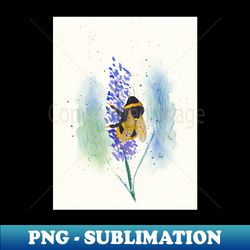 bumblebee on purple flower - exclusive sublimation digital file - perfect for sublimation mastery