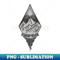 night mountain sketch - exclusive png sublimation download - perfect for creative projects
