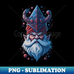 evil viking santa claus - signature sublimation png file - defying the norms