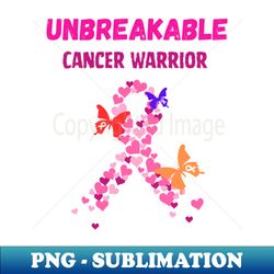 stronger than cancer - decorative sublimation png file - boost your success with this inspirational png download