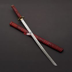 hand forged swords, long swords, handmade swords, handmade tensa zangetsu anime katana sword, damascus sword, and more