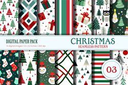 christmas seamless pattern 03. digital paper.