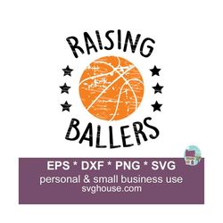 raising ballers svg, basketball mom svg, ballers svg, basketball svg, grunge svg, basketball cut file, basketball, busy raising ballers svg