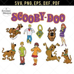 scooby doo mistery team svg, dog layered cut svg, png, svg, bundle svg, compatible with cricut and cutting machine