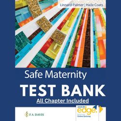 test bank for safe maternity & pediatric nursing care 2nd edition by luanne linnard chapter 1-38