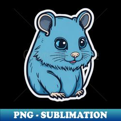cute cartoon rat with blue eyes - exclusive sublimation digital file - vibrant and eye-catching typography