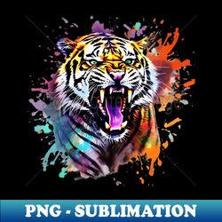 stripes of style - the dynamic tiger tee 22 - premium png sublimation file - defying the norms