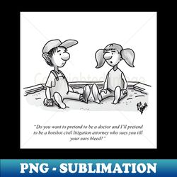 classic childhood lawyer cartoon - sublimation-ready png file - perfect for sublimation art