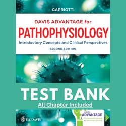 test bank for davis advantage for pathophysiology introductory concepts and clinical perspectives 2nd edition by theresa