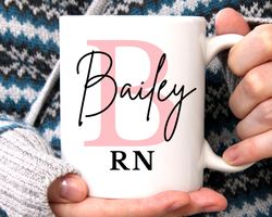 nurse mug personalized nurse gift for nurse appreciation gift for nursing student gifts for rn gift, lpn gift, cna gift