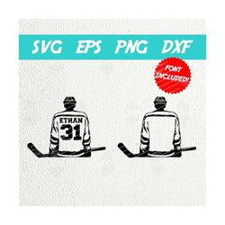 hockey player svg png