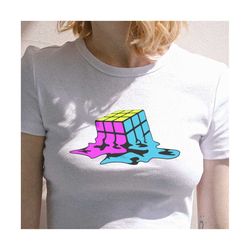 melting rubiks cube svg