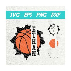 basketball svg png, template svg, name