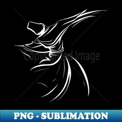 cultural and spiritual dance of the dervish line art - instant sublimation digital download - perfect for creative projects