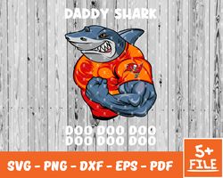 tampa bay buccaneers daddy shark nfl svg , daddy shark   nfl svg, team nfl svg 31