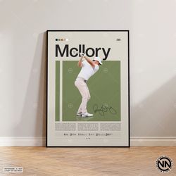 rory mcilroy poster, golf poster, motivational poster, sports poster, modern sports art, golf gifts, minimalist poster,