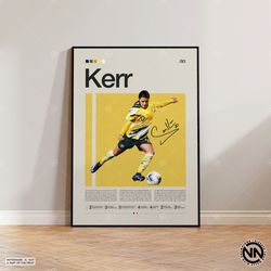 sam kerr poster, matildas poster, soccer gifts, sports poster, football player poster, soccer wall art, sports bedroom p