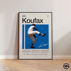 sandy koufax poster, brooklyn la dodgers, baseball prints, sports poster, baseball player gift, baseball wall art, sport