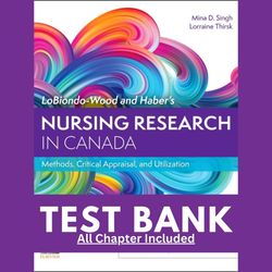 test bank lobiondo wood and habers nursing research in canada methods critical appraisal and utilization 5th edition