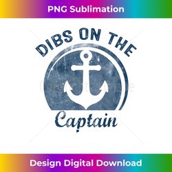 womens dibs on the captain funny boating captain wife tank - luxe sublimation png download - crafted for sublimation excellence