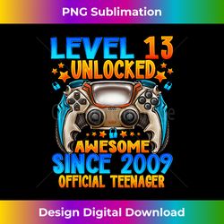 official teenager 13 level 13 unlocked awesome since - crafted sublimation digital download - crafted for sublimation excellence