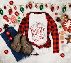 the most wonderful time of the year svg, christmas family shirts svg, christmas sign svg, christmas svg, hand-lettered s