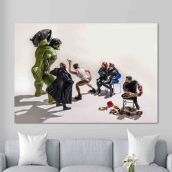 marvel poster, super hero wall decor, kids wall art, captain america canvas, modern canvas, marvel avengers art canvas,